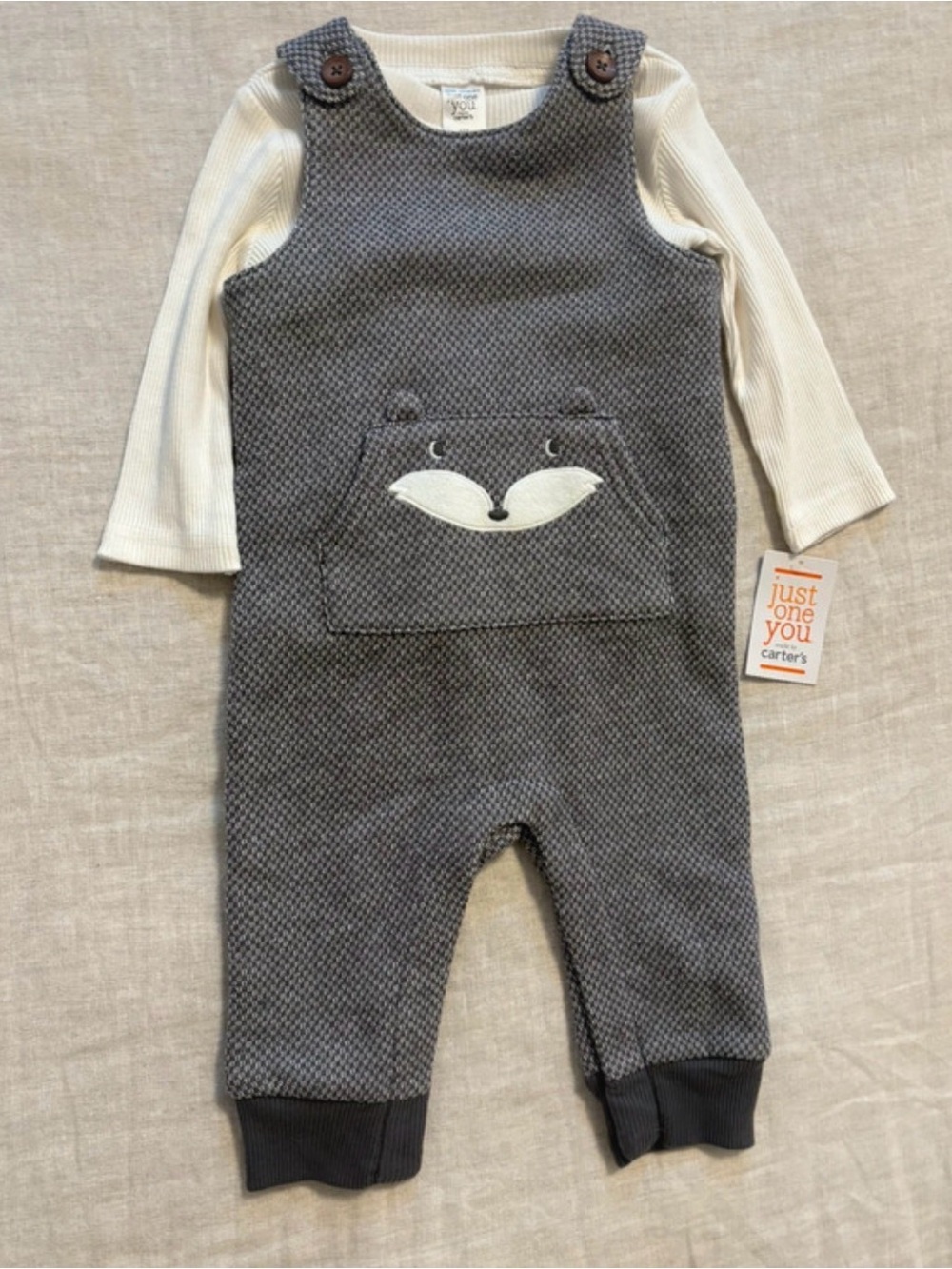 NWT Just One You Carter’s Fox Overalls Set 6M